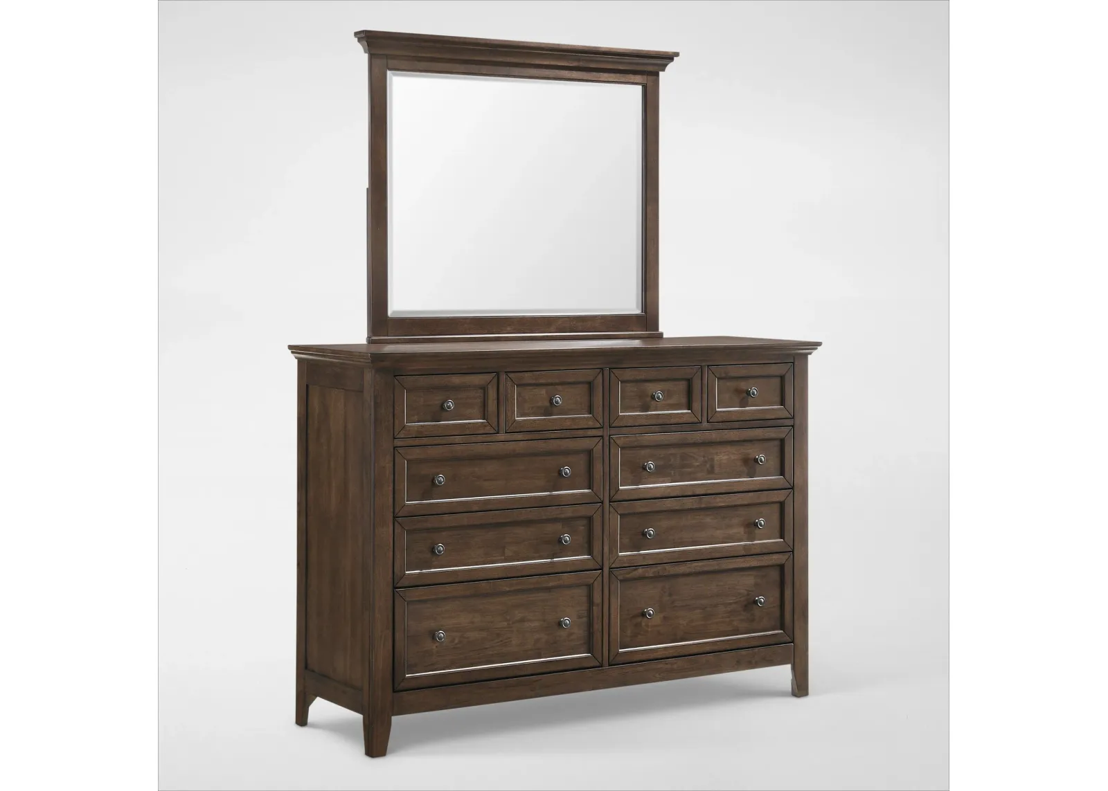 Lincoln Dresser and Mirror - Hickory