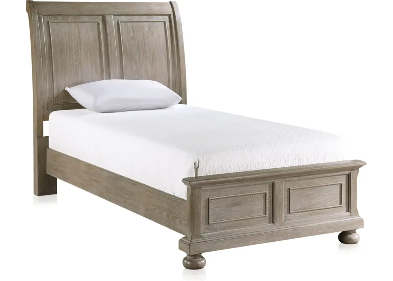 Hanover Youth Twin Sleigh Bed - Taupe