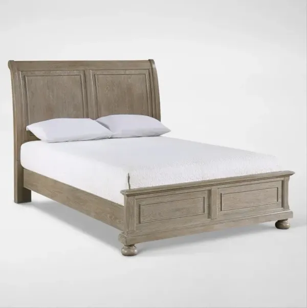 Hanover Youth Full Sleigh Bed - Taupe