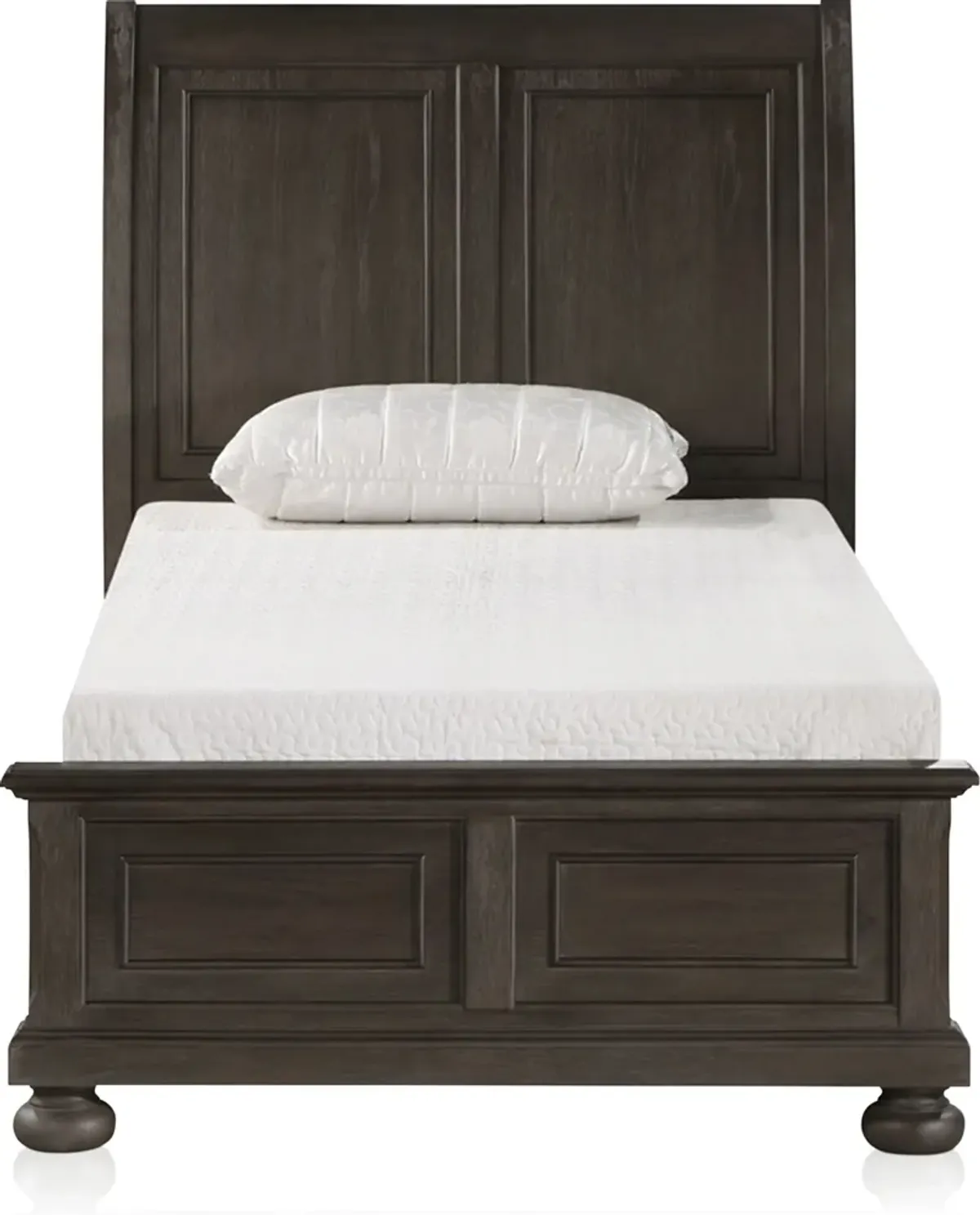 Hanover 6-Piece Youth Sleigh Twin Bedroom Set with Dresser, Mirror and Nightstand with USB Charging