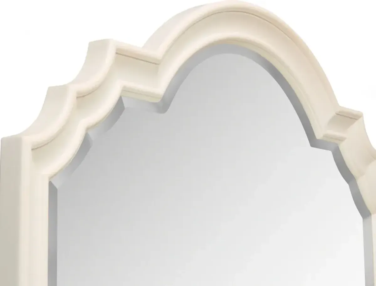 Charleston Dresser and Mirror - White