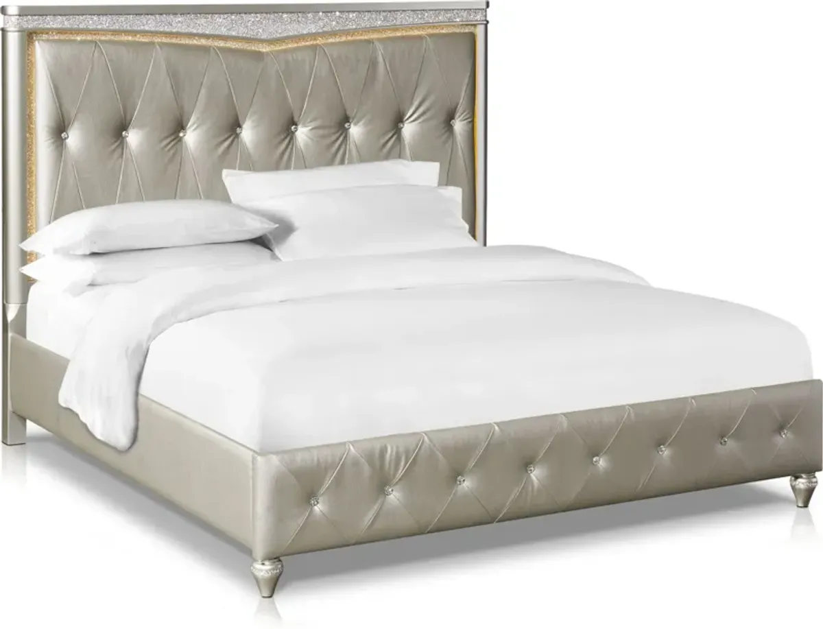 Posh Upholstered King Bed