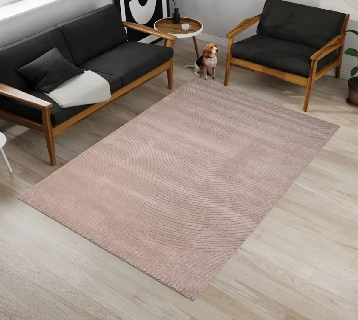 Oriel 5' x 8' Area Rug - Beige