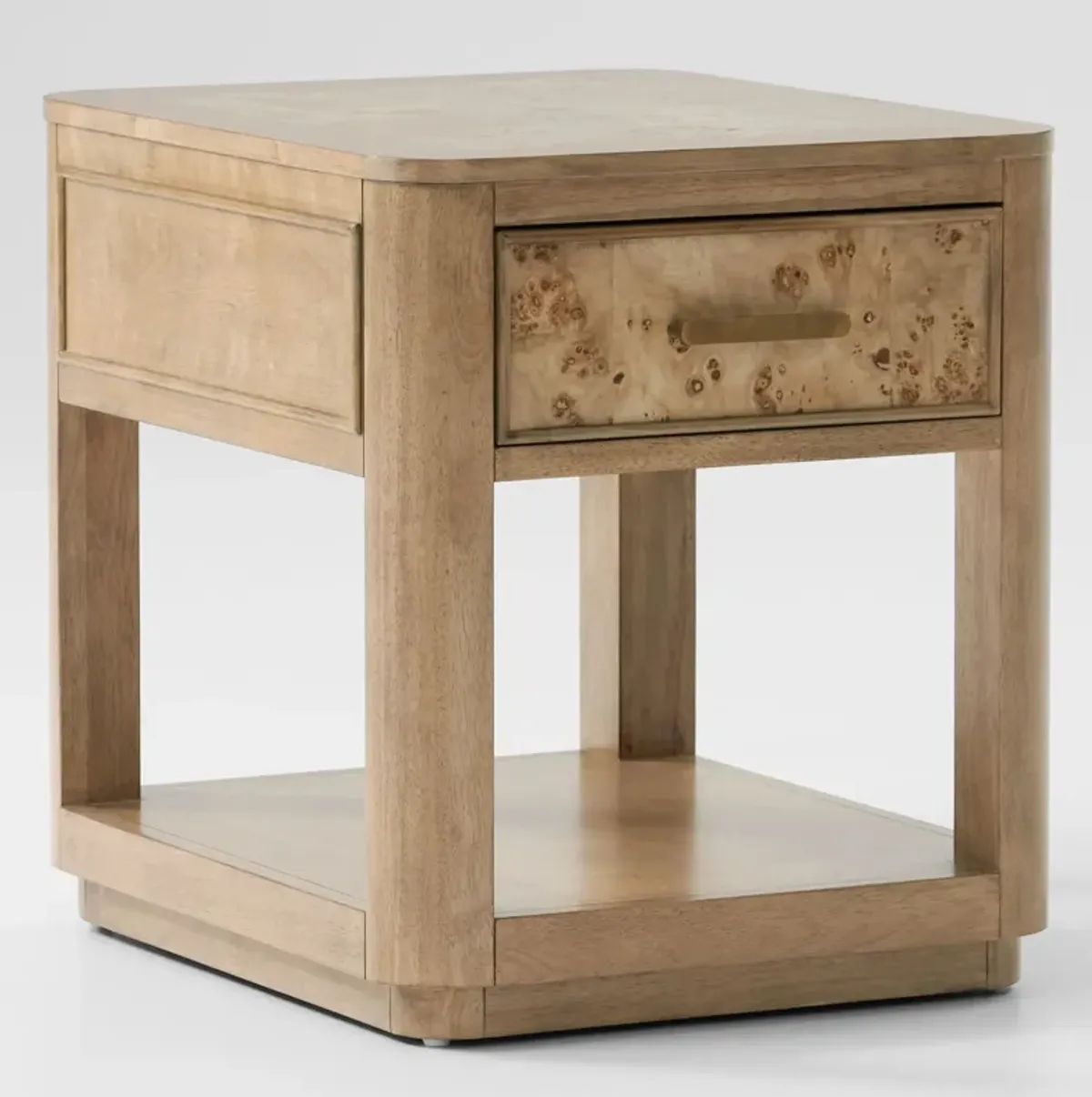 Milan Rectangular End Table With USB Charging