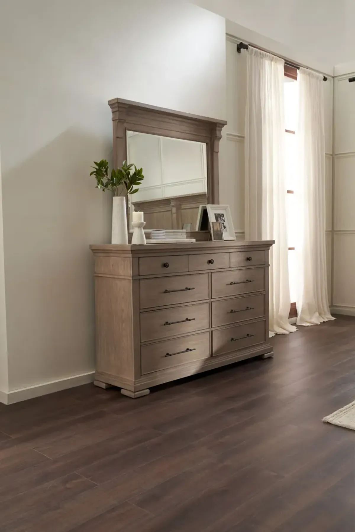 Asheville Dresser and Mirror - Sandstone