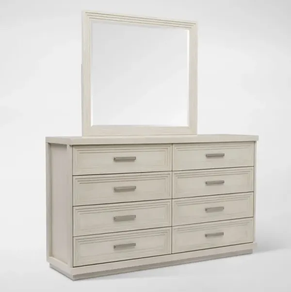 Arielle Dresser & Mirror - Parchment
