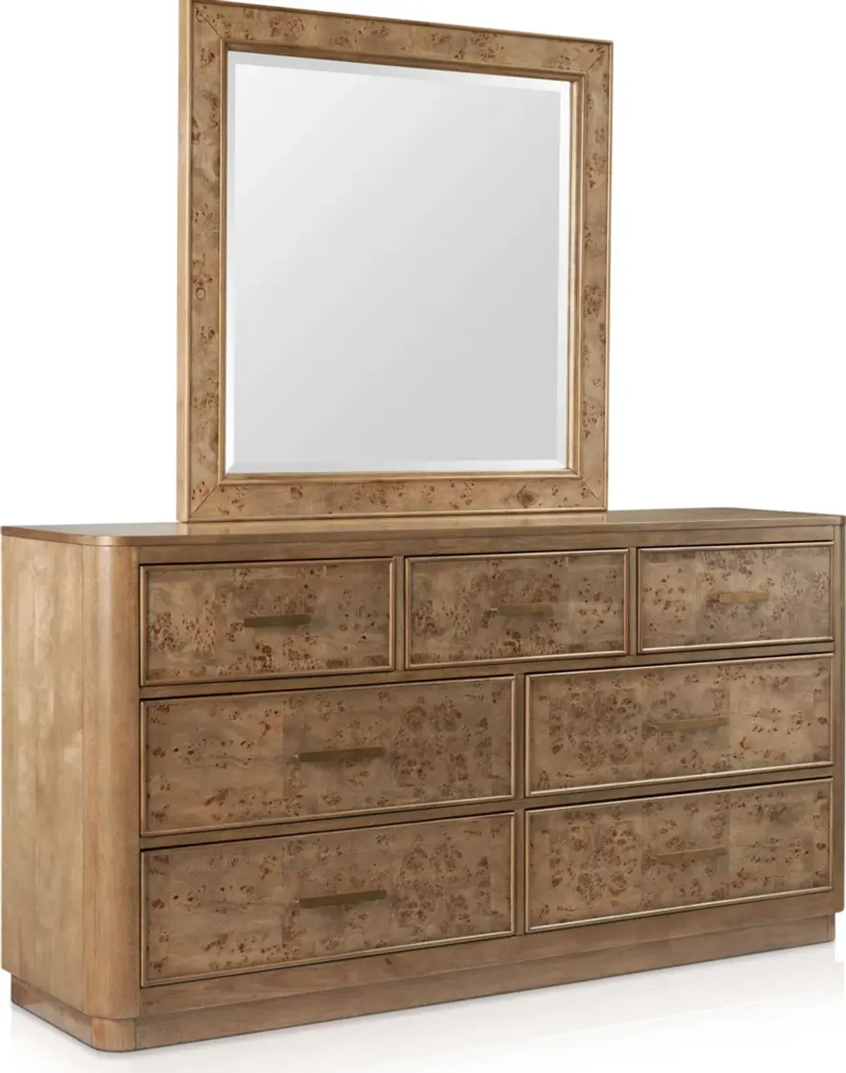 Milan 6Pc Queen Panel Bedroom Set with Dresser, Mirror & 3-Drawer Nightstand with USB Charging  - Bl