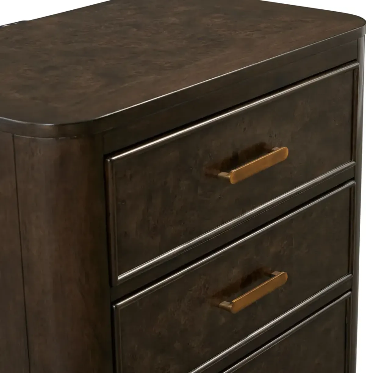Milan 3-Drawer Nightstand with USB Charging - Espresso