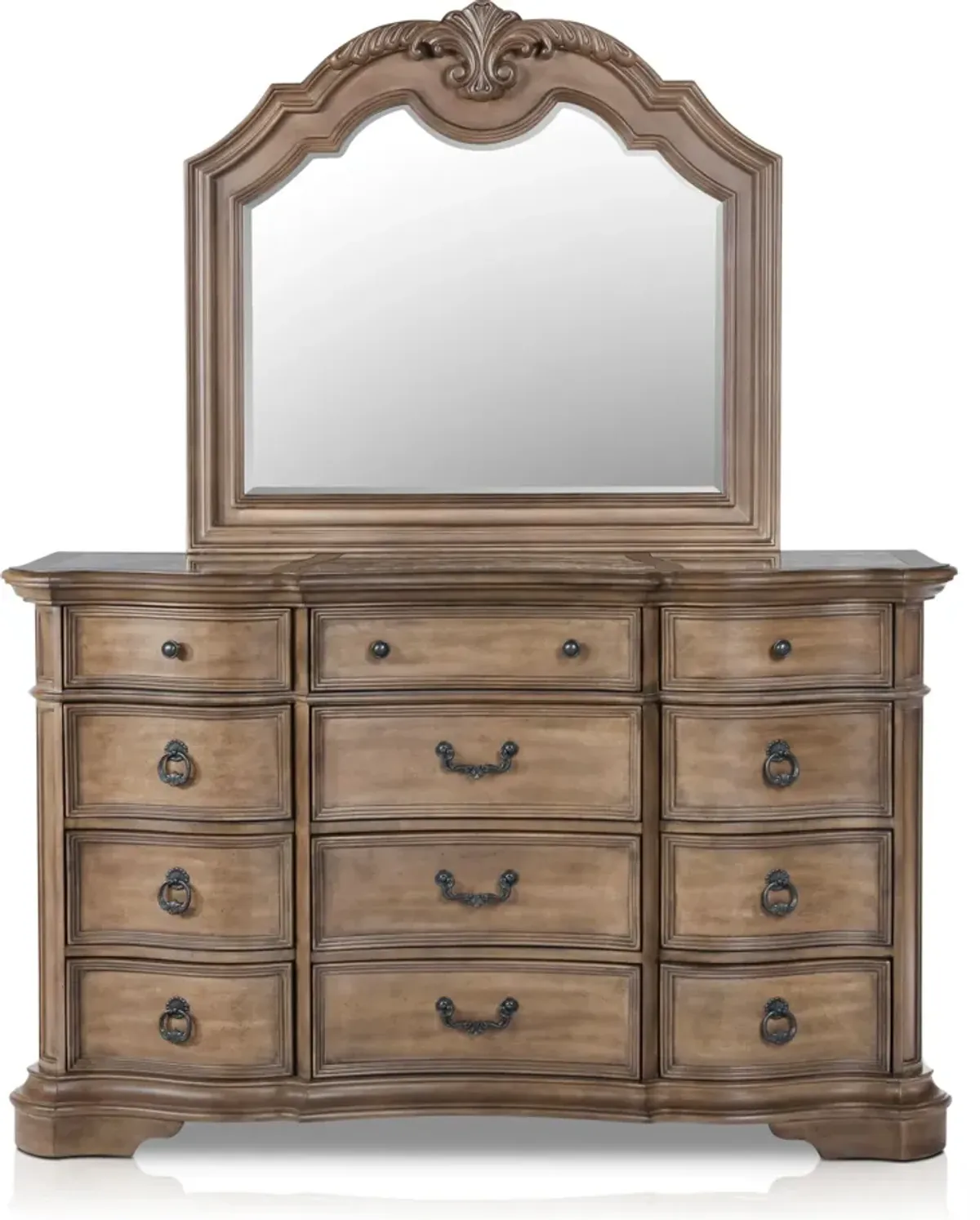 Gramercy Park Dresser and Mirror - Sandstone