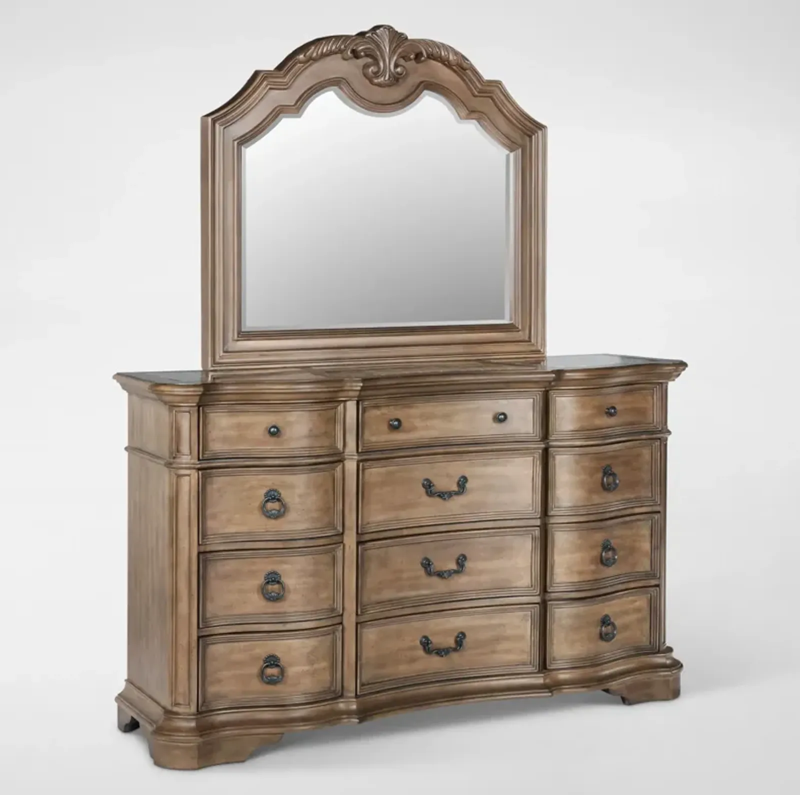 Gramercy Park Dresser and Mirror - Sandstone