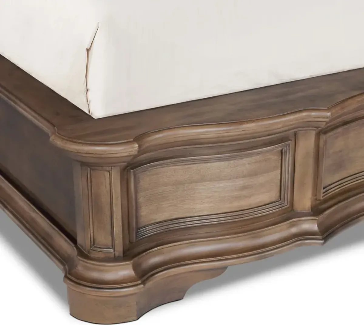 Gramercy Park 5-Piece King Bedroom Set with Dresser and Mirror - Sandstone