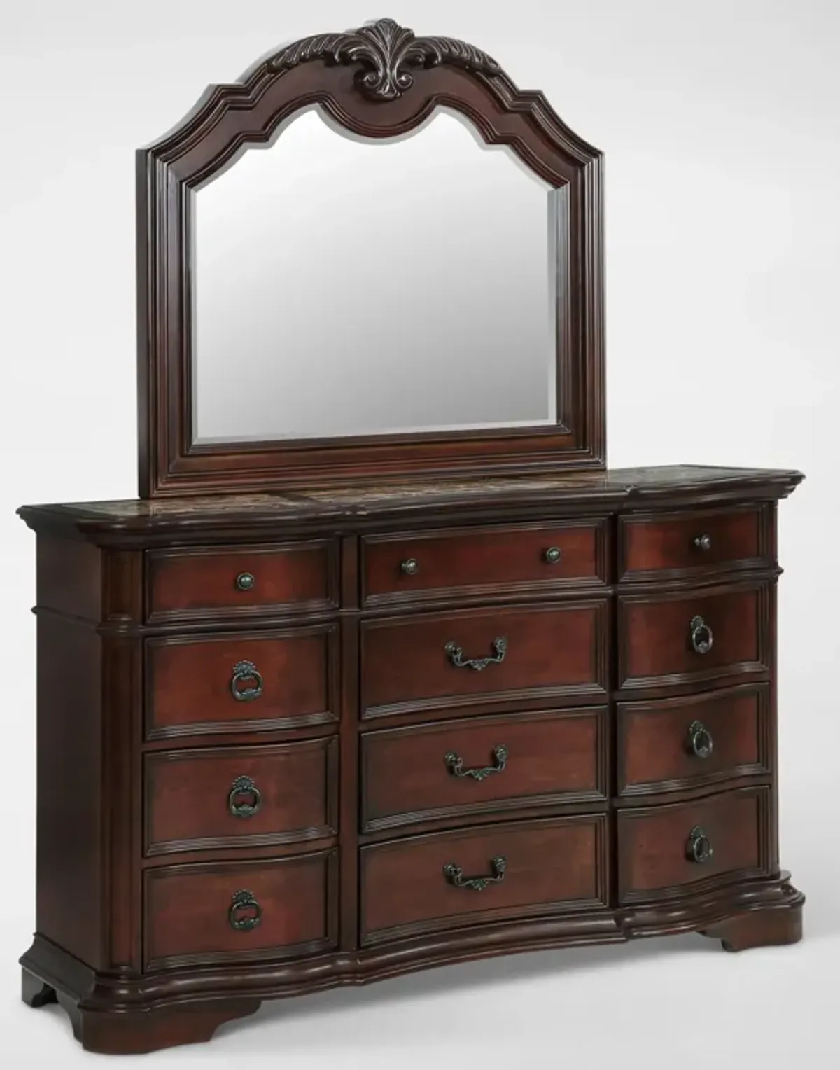 Gramercy Park Dresser and Mirror - Mahogany