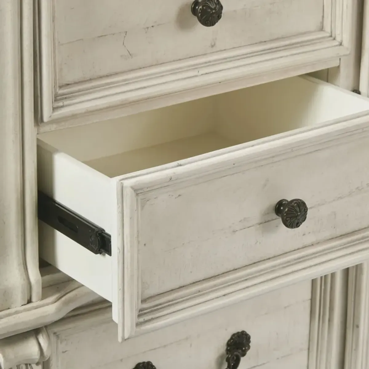 Tuscany Dresser and Mirror - Alabaster