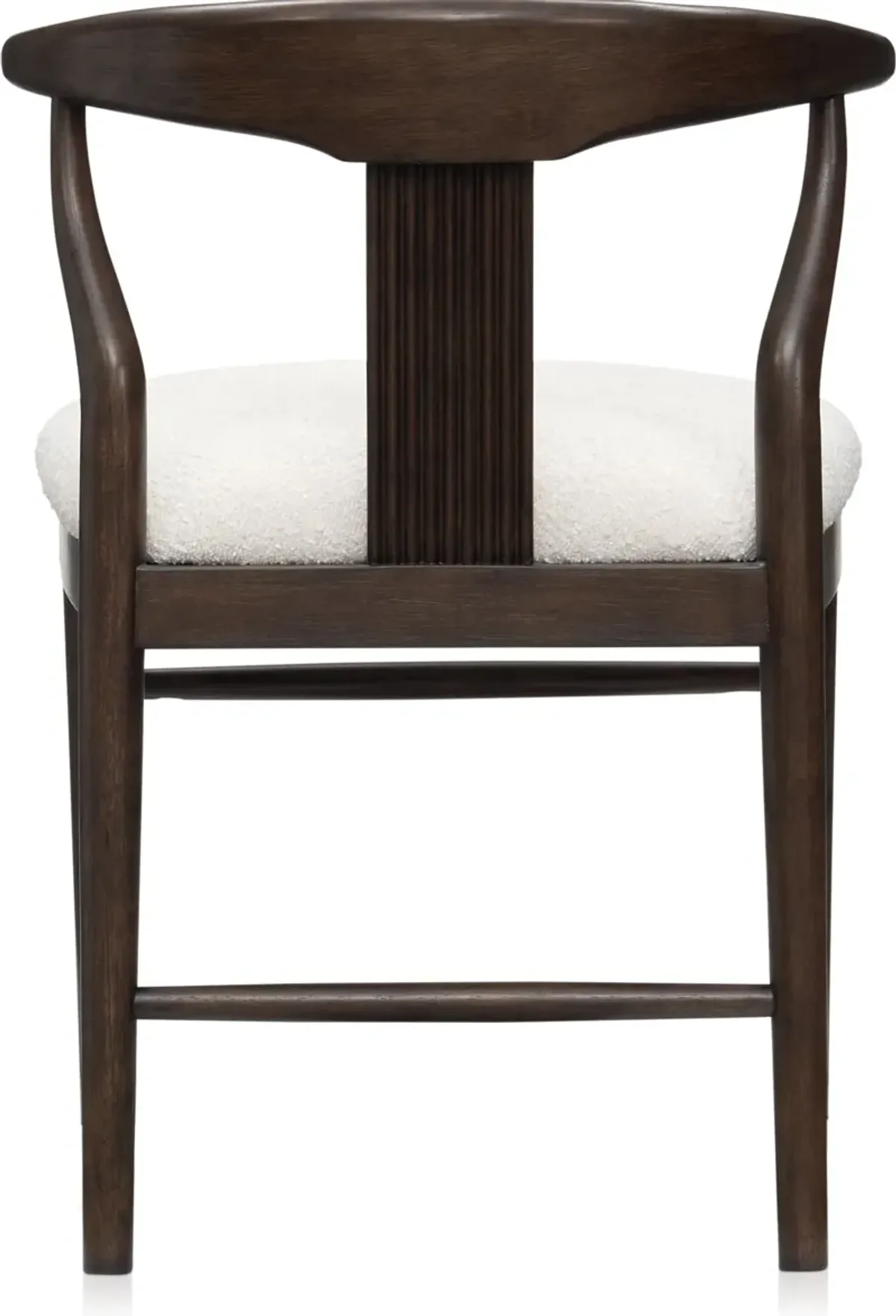 Santa Monica Rectangle Dining Table with 4 Wishbone-Back Dining Chairs - Chestnut