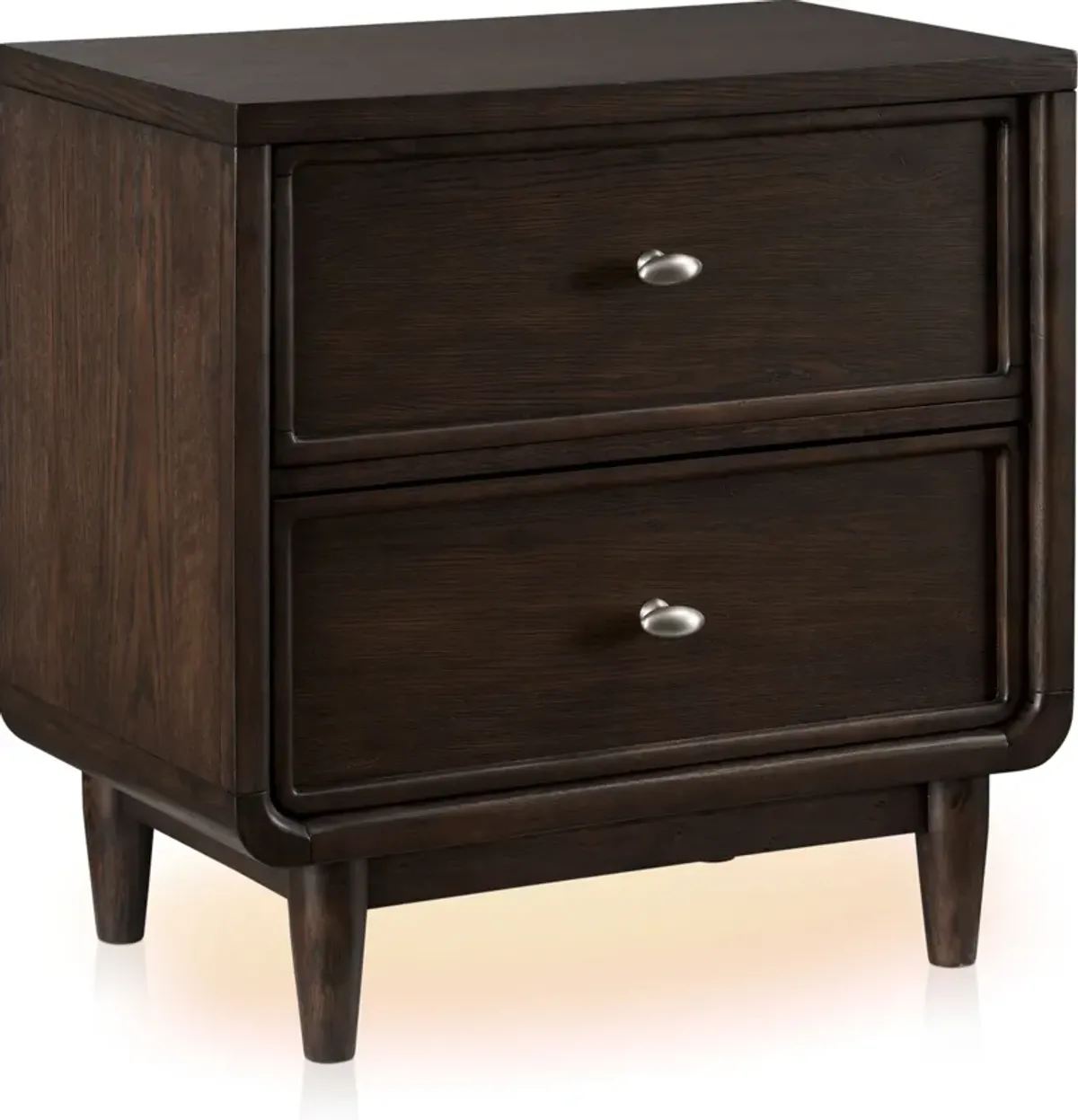 Santa Monica Nightstand With USB Charging - Chestnut