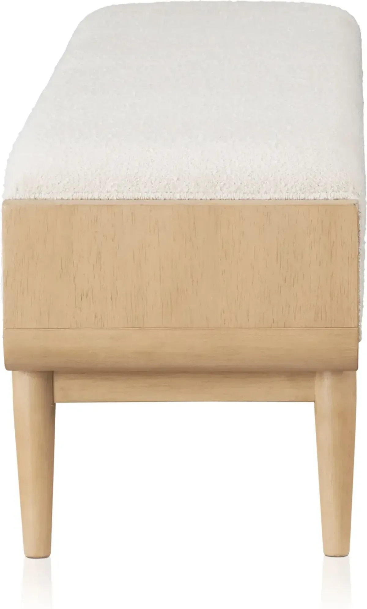 Santa Monica Upholstered Bench - Natural