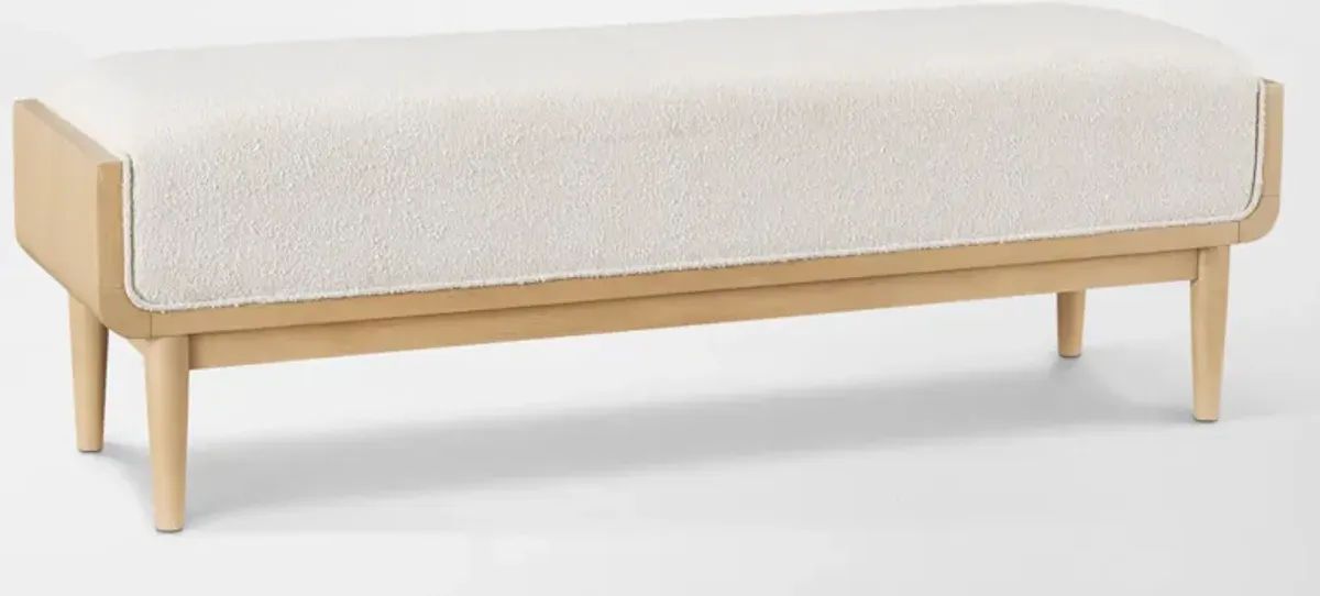 Santa Monica Upholstered Bench - Natural