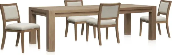 Tremont Extendable Dining Table and 4 Side Chairs