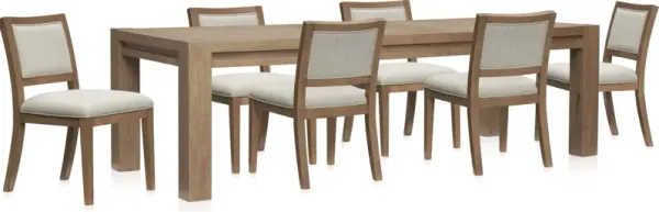 Tremont Extendable Dining Table and 6 Side Chairs