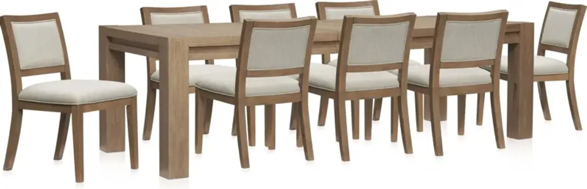 Tremont Extendable Dining Table and 8 Side Chairs