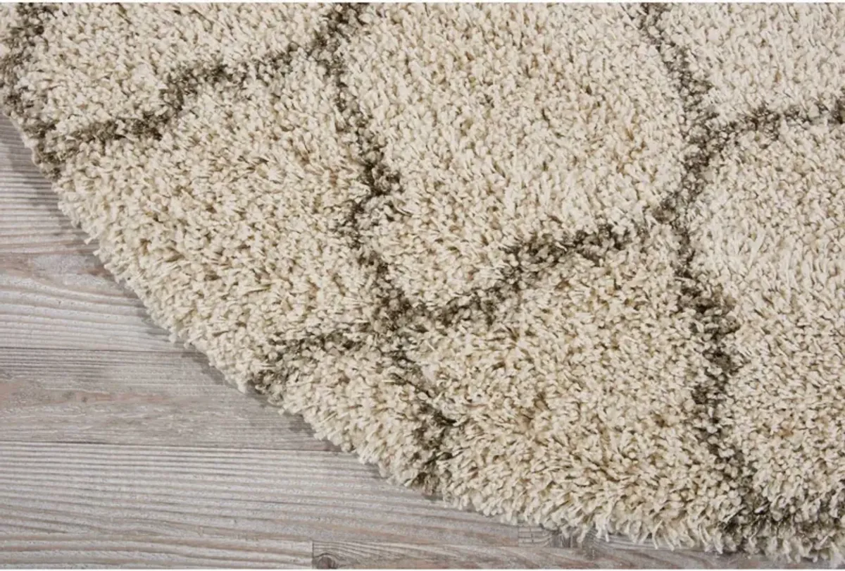 Milano 4' Round Area Rug - Cream