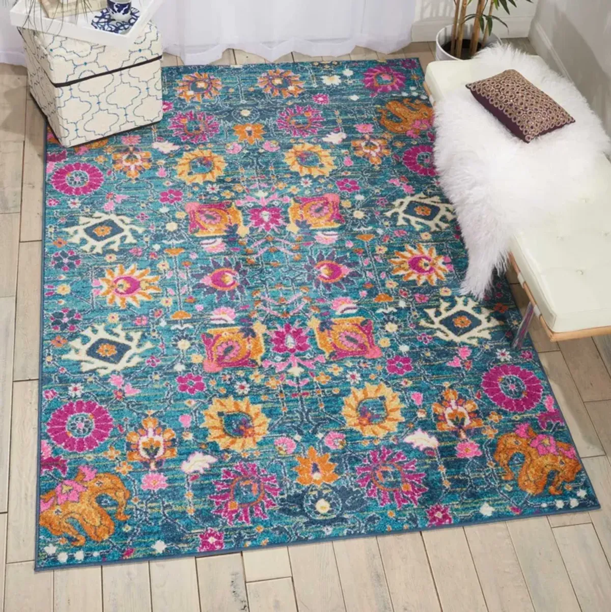 Tralee 4' x 6' Area Rug - Denim