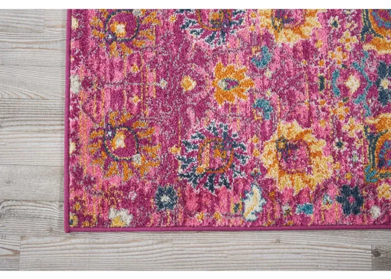 Tralee 2' x 10' Runner - Fuchsia