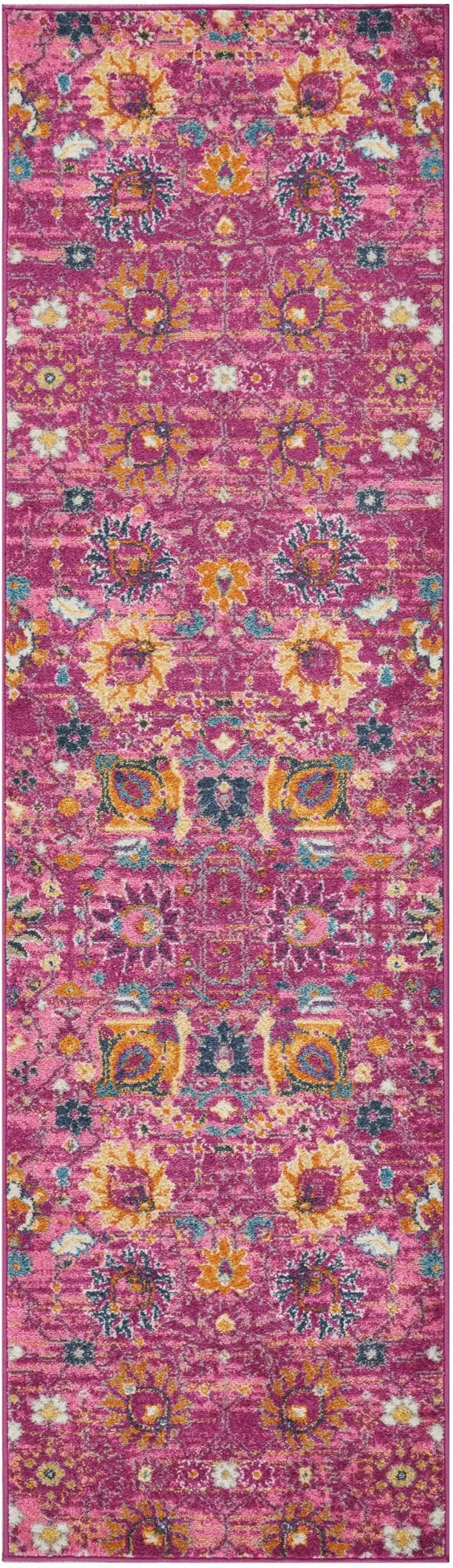 Tralee 2' x 8' Runner - Fuchsia