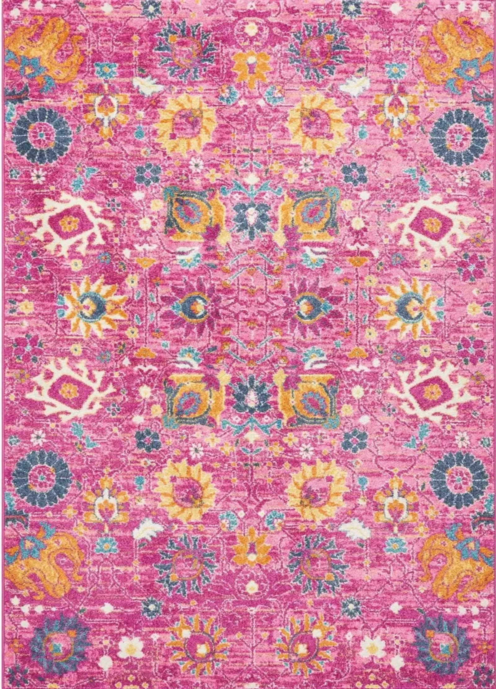 Tralee 4' x 6' Area Rug - Fuchsia