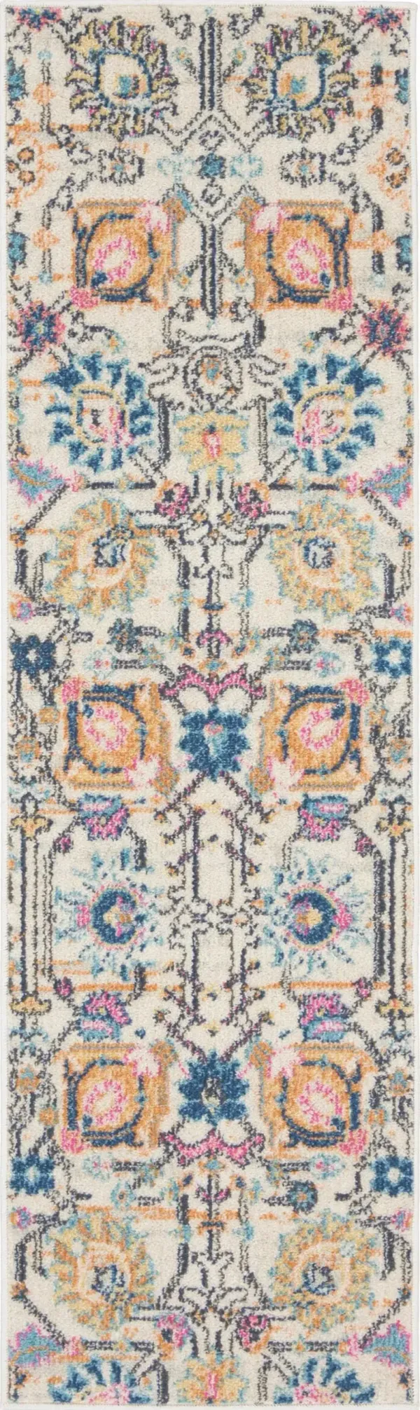 Tralee 2' x 6' Runner - Ivory Multicolor