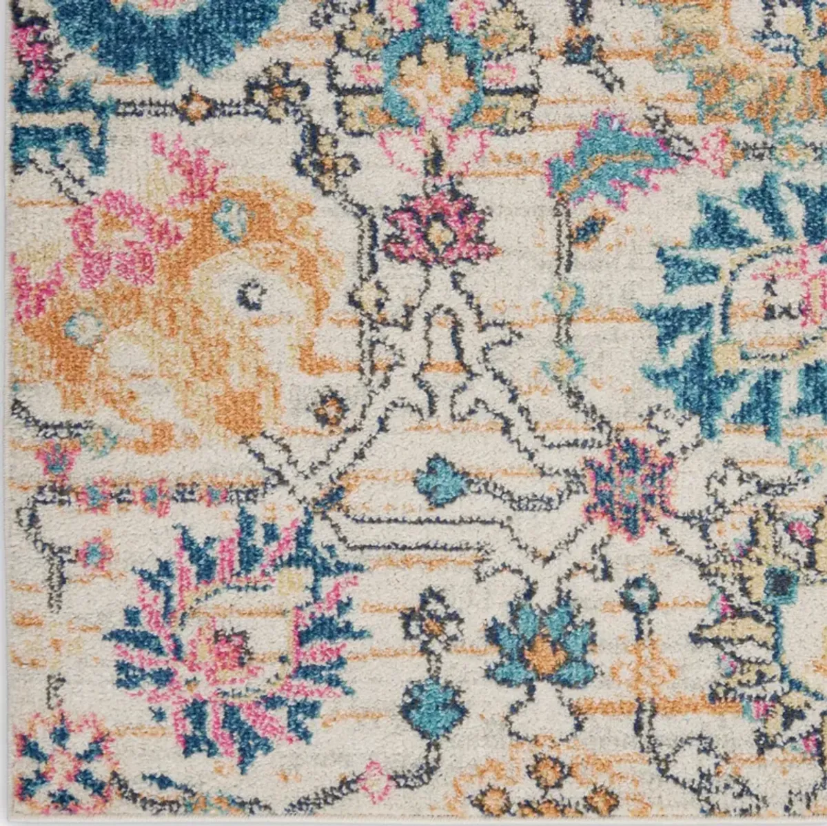 Tralee 2' x 10' Runner - Ivory Multicolor