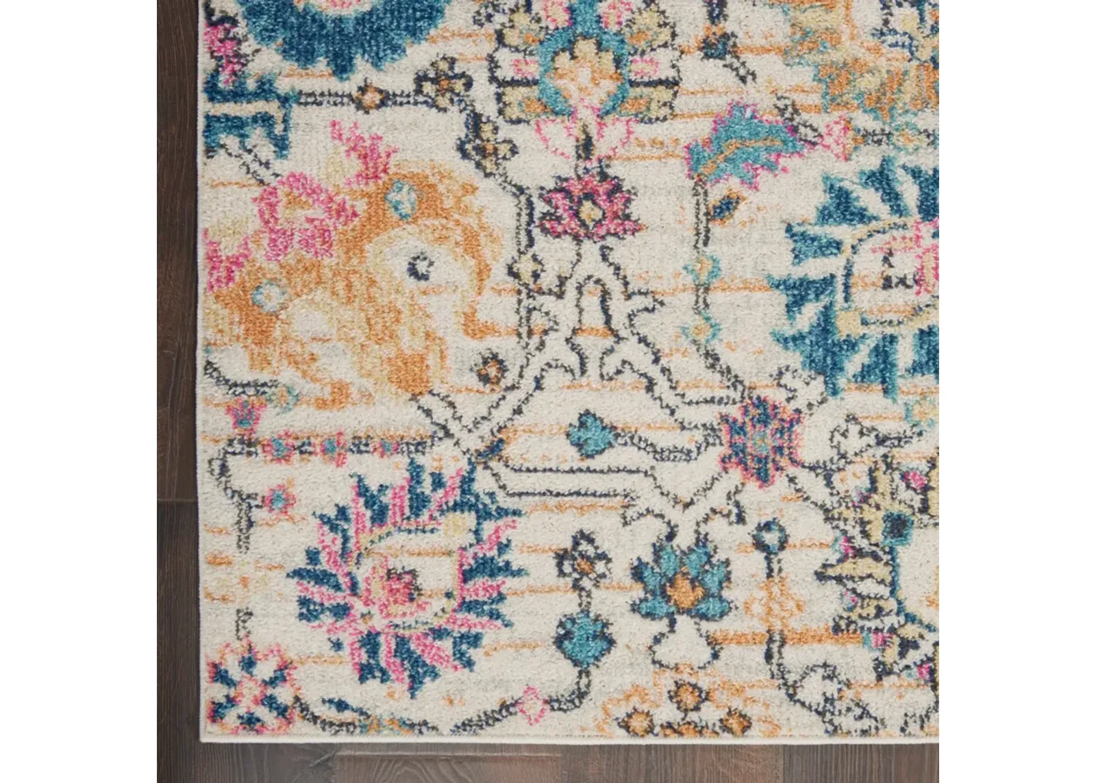 Tralee 2' x 8' Runner - Ivory Multicolor