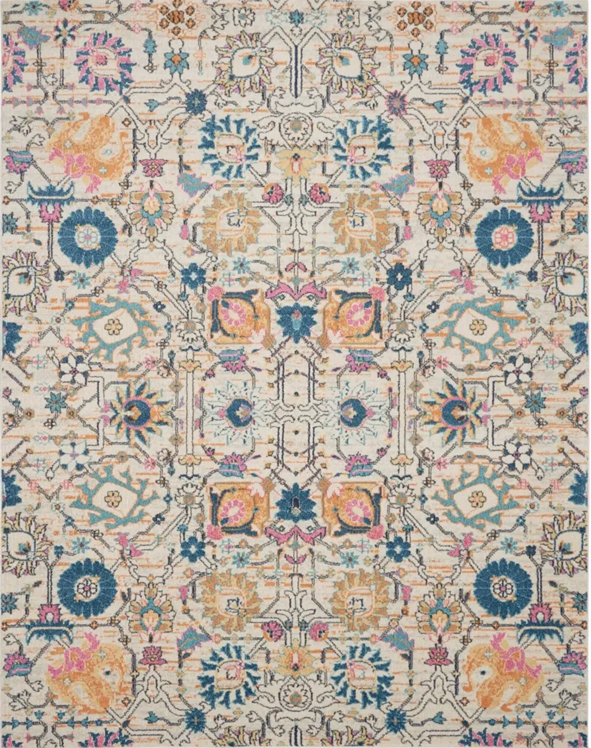 Tralee 7' x 10' Area Rug - Ivory Multicolor