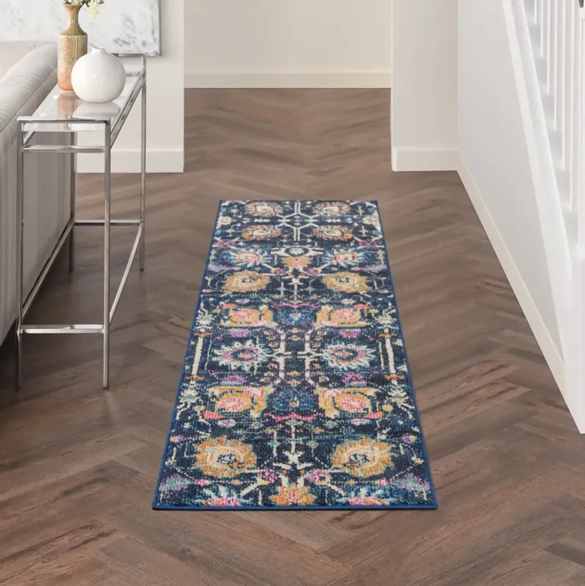 Tralee 2' x 6' Runner - Navy