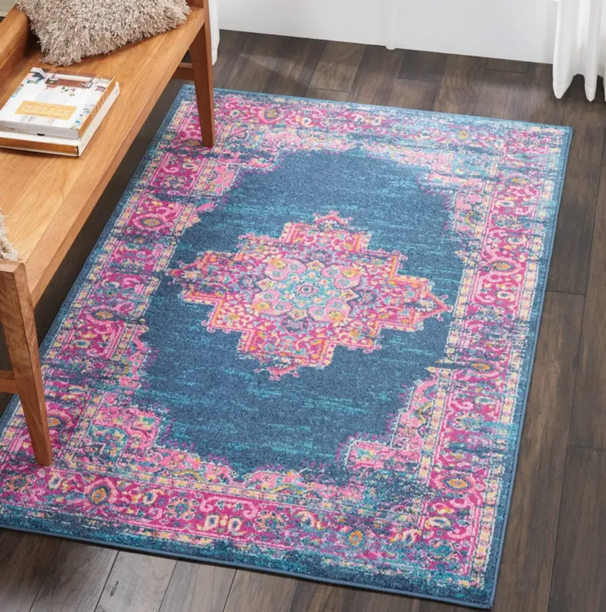 Tralee 4' x 6' Area Rug - Blue