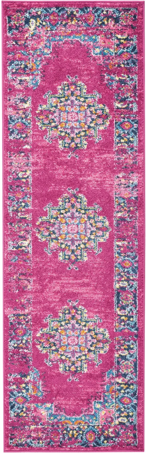 Tralee 2' x 6' Runner Rug - Fuchsia
