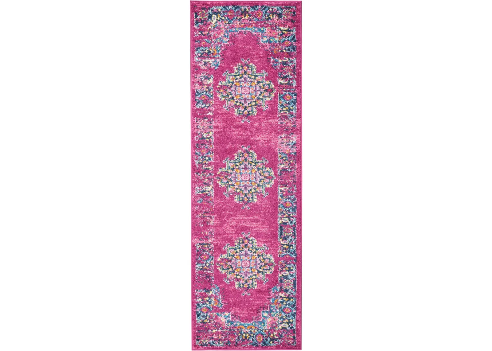 Tralee 2' x 6' Runner Rug - Fuchsia