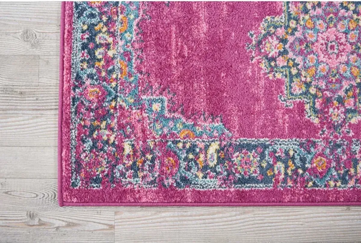 Tralee 2' x 8' Runner Rug - Fuchsia