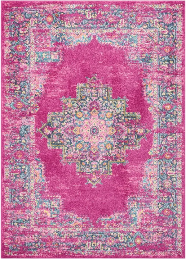 Tralee 4' x 6' Area Rug - Fuchsia