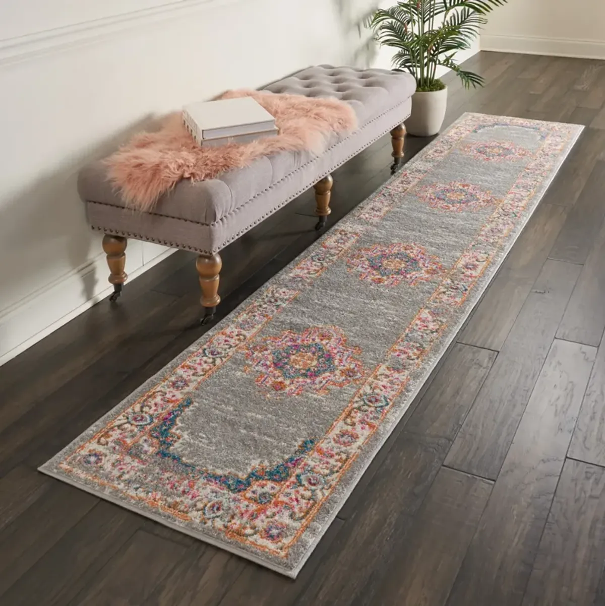 Tralee 2' x 10' Runner Rug - Gray