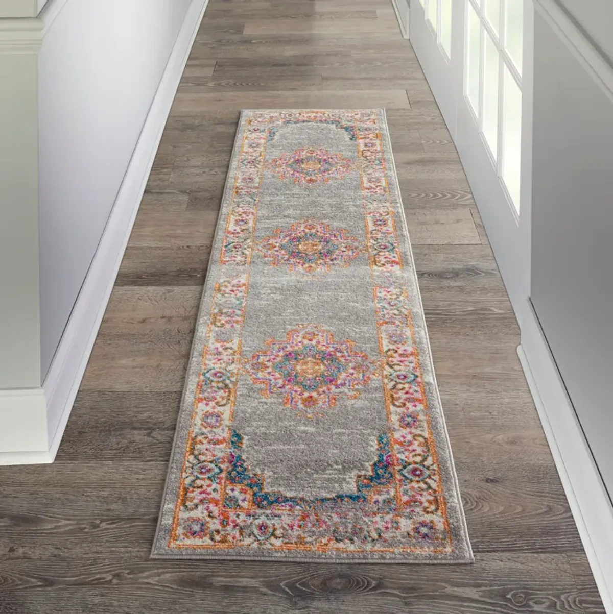 Tralee 2' x 8' Runner Rug - Gray