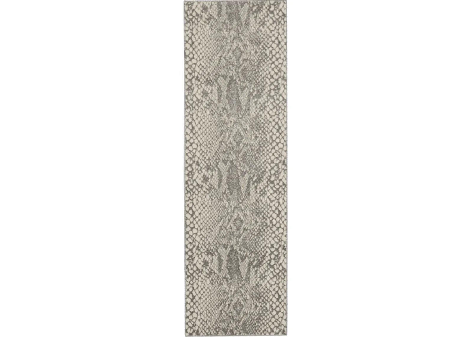 Sansa 2' x 7' Runner Rug - Ivory/Gray