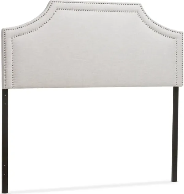 Louie Queen Upholstered Headboard - Grayish Beige