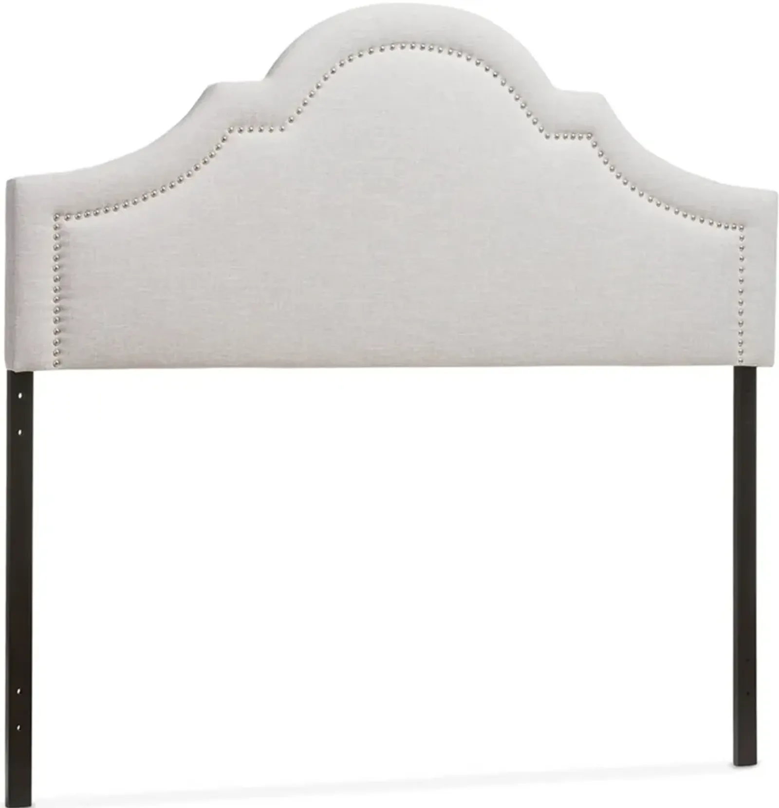 Nissa Queen Upholstered Headboard - Grayish Beige