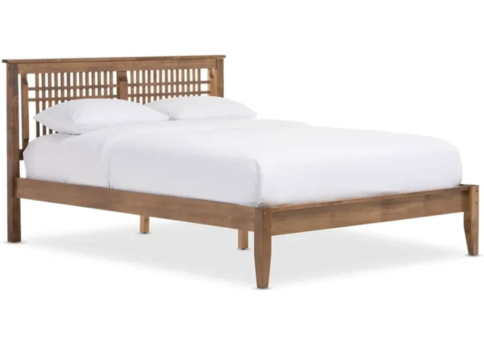 Axelle Full Platform Bed - Walnut Brown