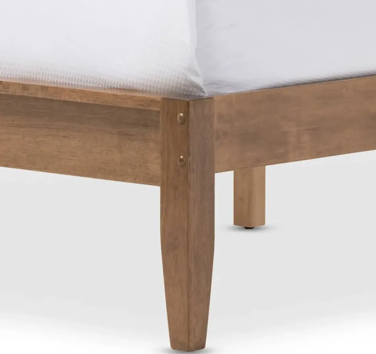 Axelle Queen Platform Bed - Walnut Brown