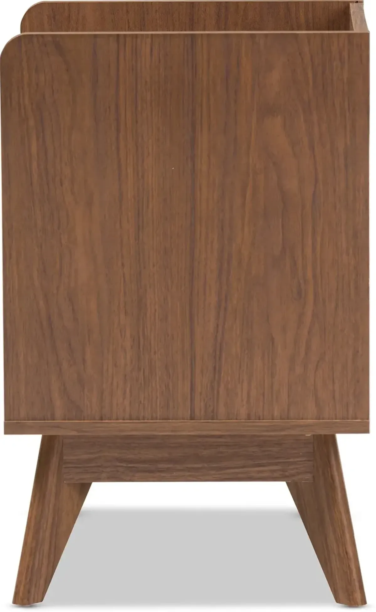 Orlana 3 Drawer Nightstand - White/Walnut Brown