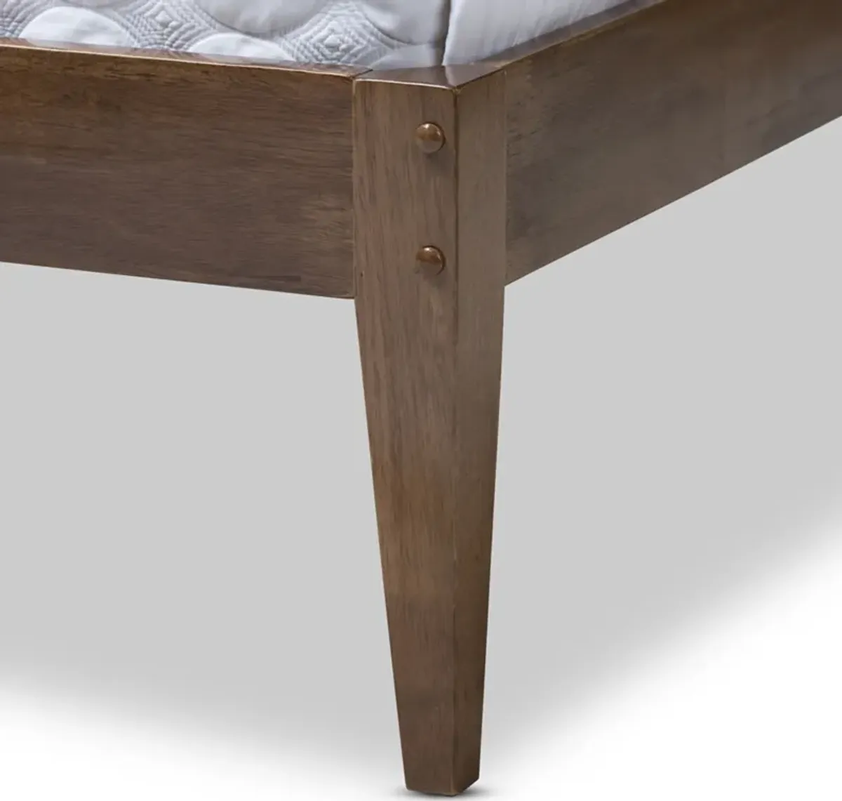 Averie Queen Platform Bed - Walnut Brown