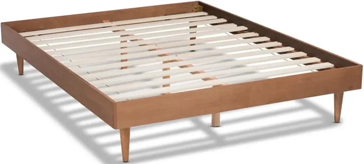 Sheniah Full Platform Bed Frame - Ash Walnut