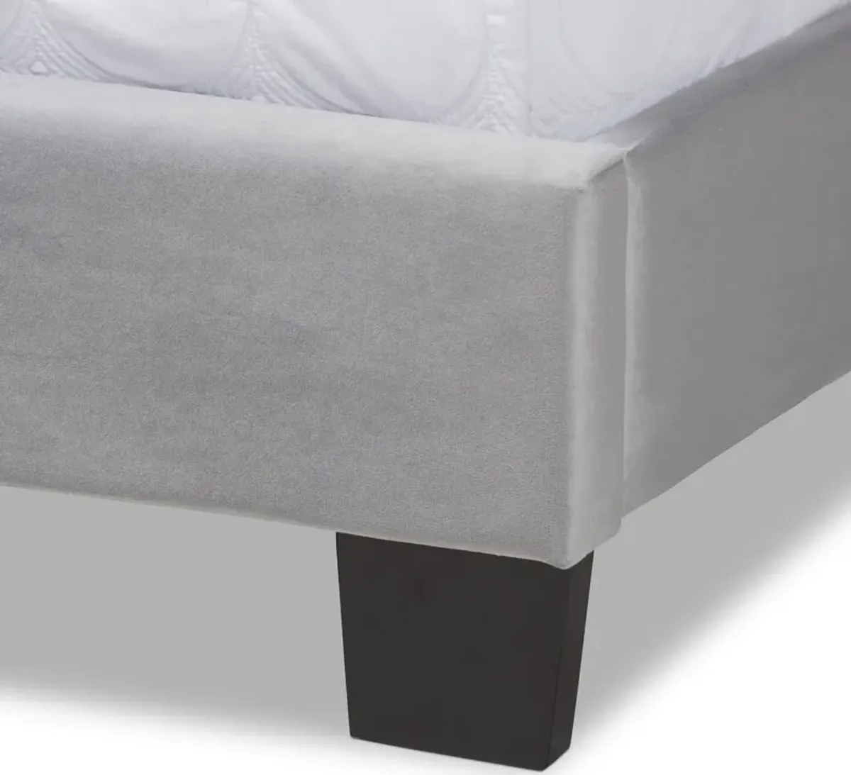 Talulla Queen Upholstered Bed - Gray/Black